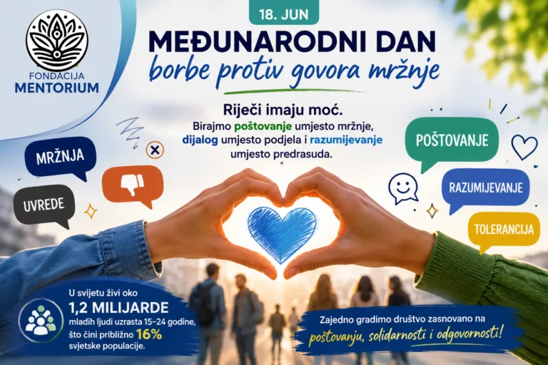 Fondacija Mentorium: Zajedno protiv govora mržnje, za društvo poštovanja i dijaloga