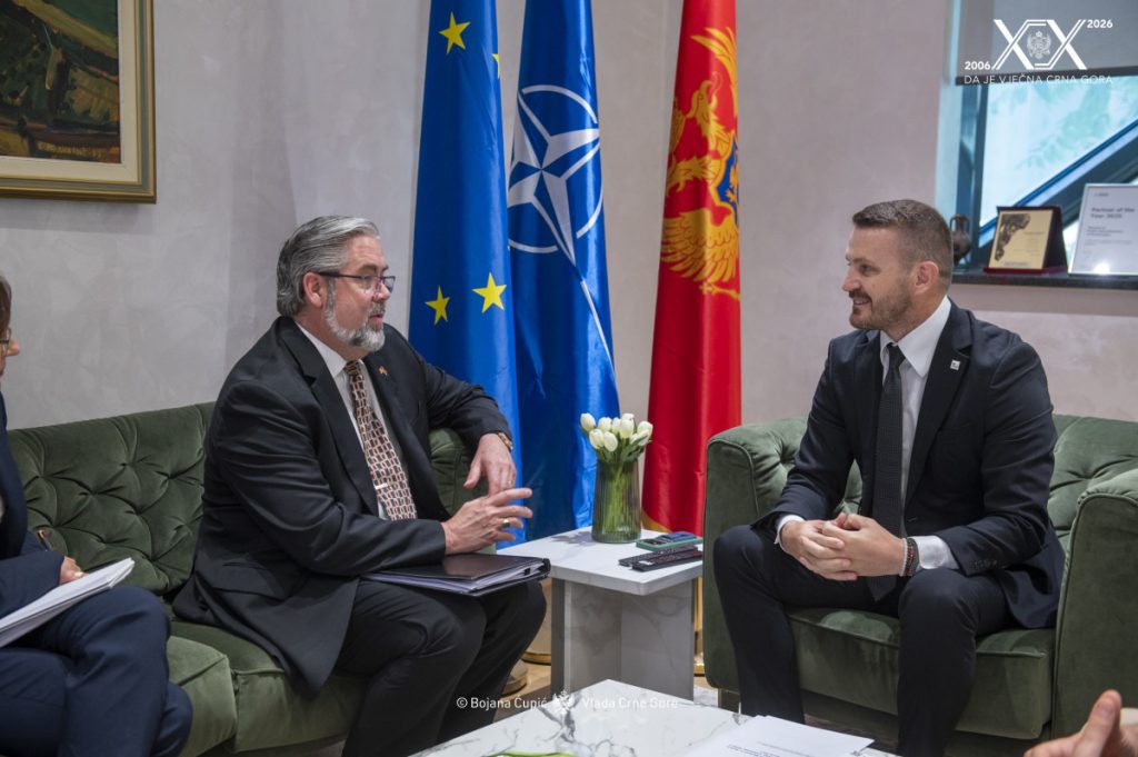 Dukaj primio u kurtoaznu posjetu otpravnika poslova Ambasade SAD u Crnoj Gori
