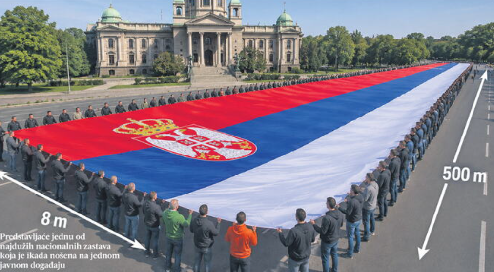 Činjenice o srpskoj trobojci koja će se danas zavijoriti na ulicama Beograda