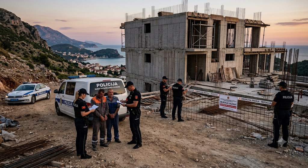 Krivične prijave protiv 15 osoba: Bespravnom gradnjom oštetili budžete opština Tuzi i Ulcinj za 535.000 eura