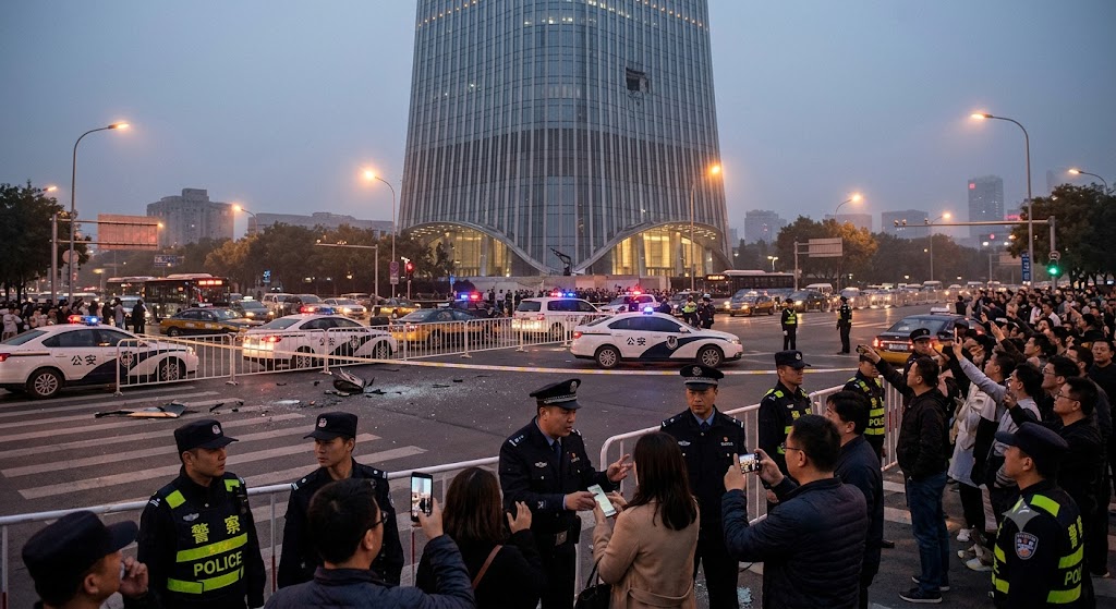 Misterija u Pekingu: Letjelica se zabila u neboder CITIC Tower, policija blokirala prilaze