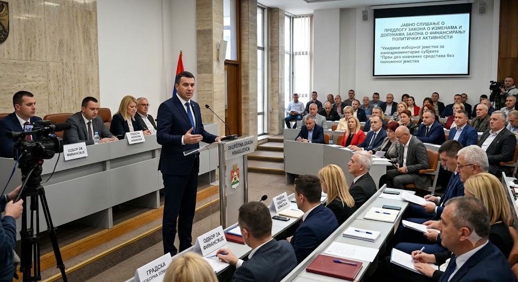 U Kragujevcu održano javno slušanje o izmjenama Zakona o finansiranju političkih aktivnosti