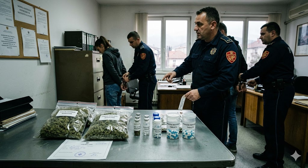 Policija na sjeveru oduzela marihuanu i 286 tableta, uhapšene dvije osobe