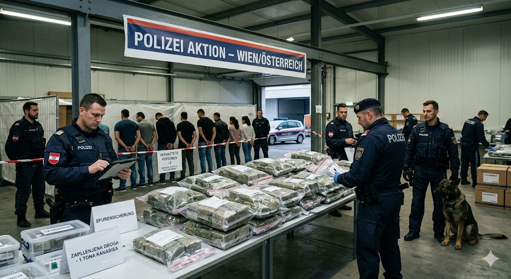 „Bratstvo i jedinstvo” u Austriji! Zaplijenjena tona kanabisa, uhapšeno devet osoba u velikoj akciji policije