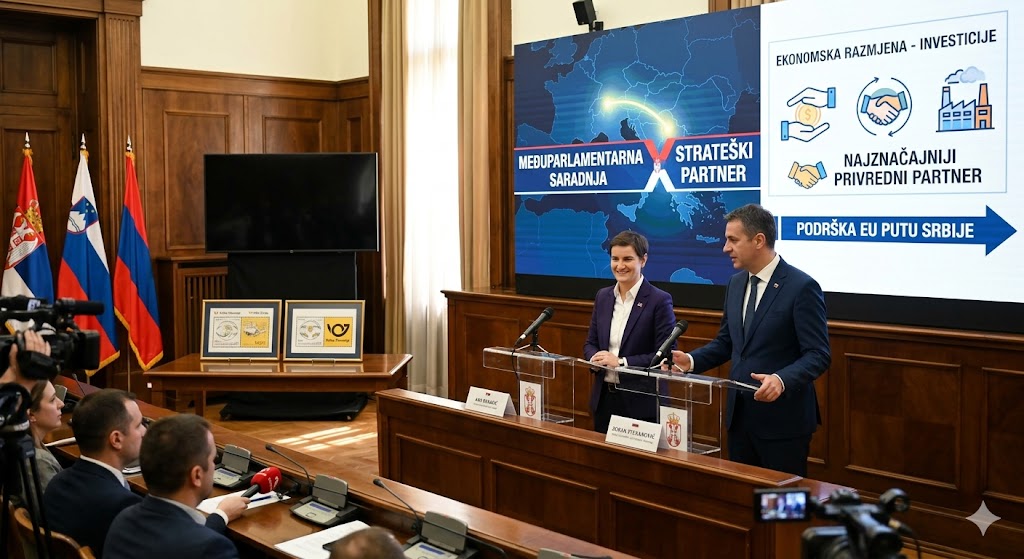Brnabić i Stevanović razgovarali o jačanju odnosa Srbije i Slovenije