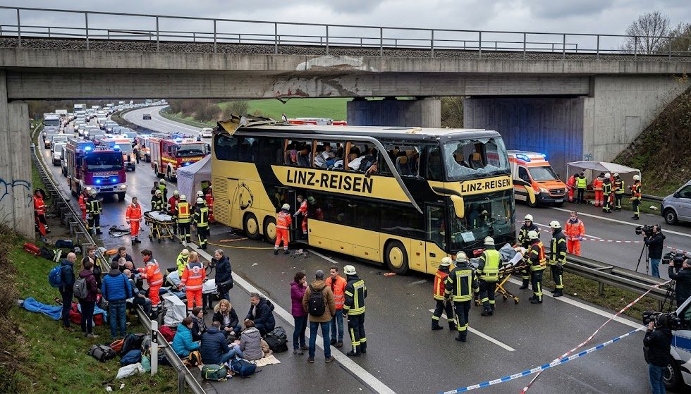 Autobus pun putnika se zakucao u podvožnjak, krenuli iz Linca i doživjeli pakao na odmoru