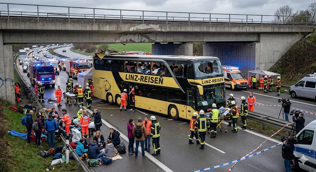 Autobus pun putnika se zakucao u podvožnjak, krenuli iz Linca i doživjeli pakao na odmoru