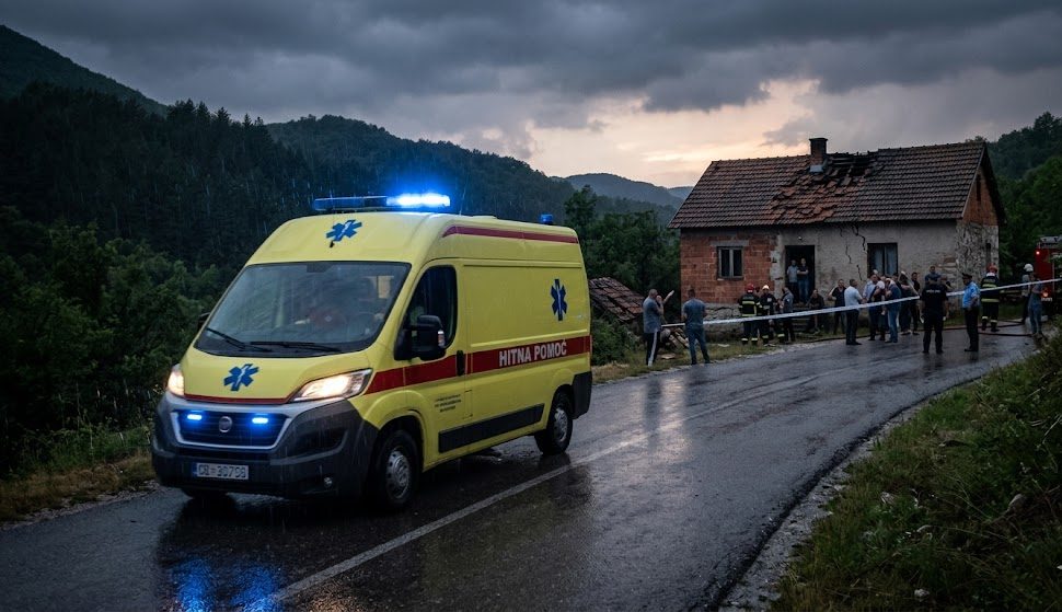 Tragedija u Stevanovićima: Munja pogodila kuću, muškarac preminuo na putu do bolnice