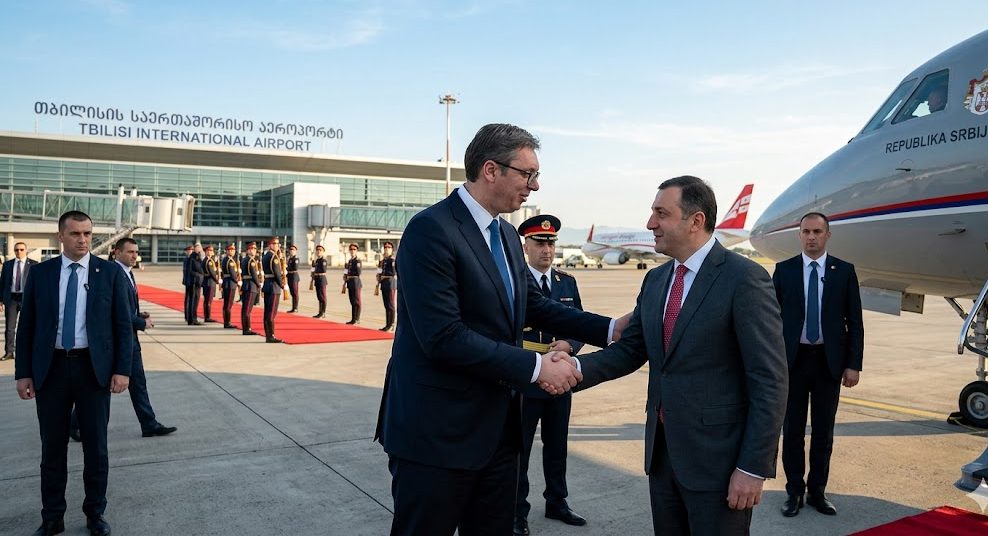 Velika čast za Aleksandra Vučića na kraju posjete Gruziji: Na aerodromu ga lično ispratio predsjednik Mikheil Kavelashvili