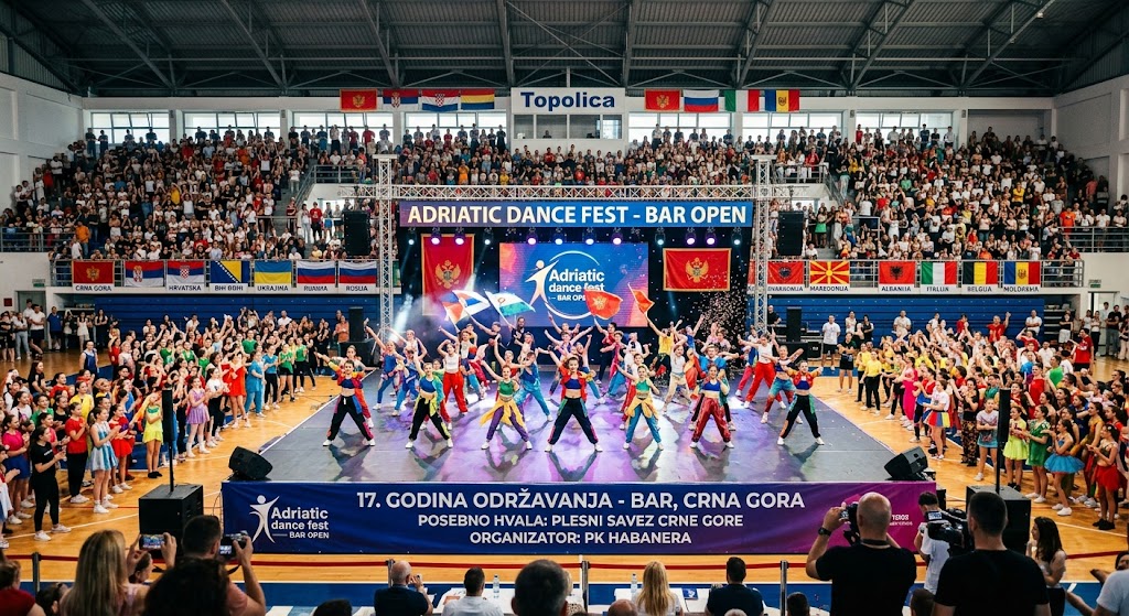 Plesni spektakl u Baru: „Adriatic dance fest“ okuplja preko 1.500 takmičara iz cijelog svijeta