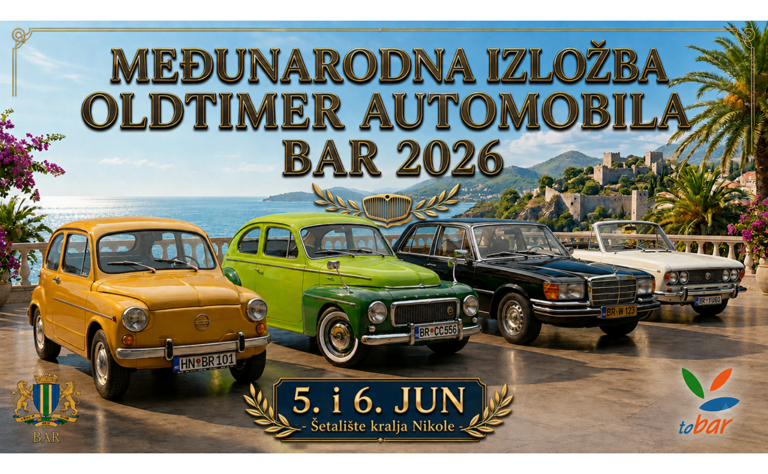 Međunarodna izložba oldtajmera danas i sjutra u Baru