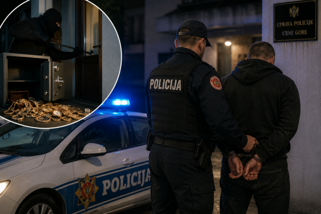 Pljačka u Podgoricu: Upao u kuću, obio sef i ukrao zlato vrijedno 100.000 eura