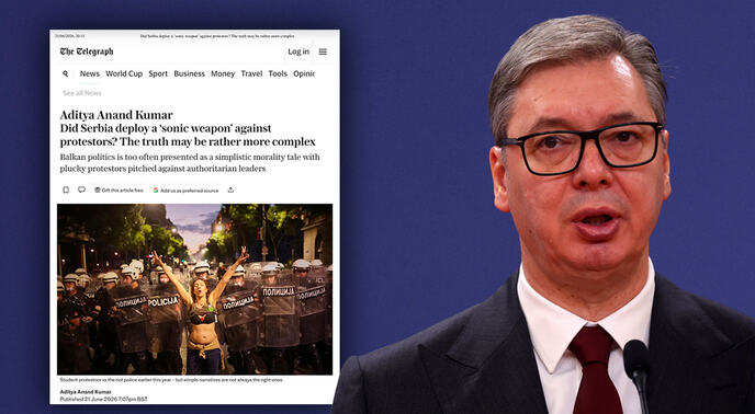 BRITANSKI „TELEGRAF“ SRUŠIO BLOKADERSKI MIT: Afera „zvučni top“ bez ikakvih dokaza, mjesecima lažno presuđivali Vučiću! Težak udarac za promotere NEISTINE