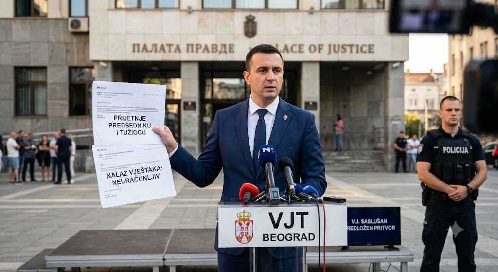 Saslušan osumnjičeni za prijetnje predsjedniku Srbije i glavnom javnom tužiocu