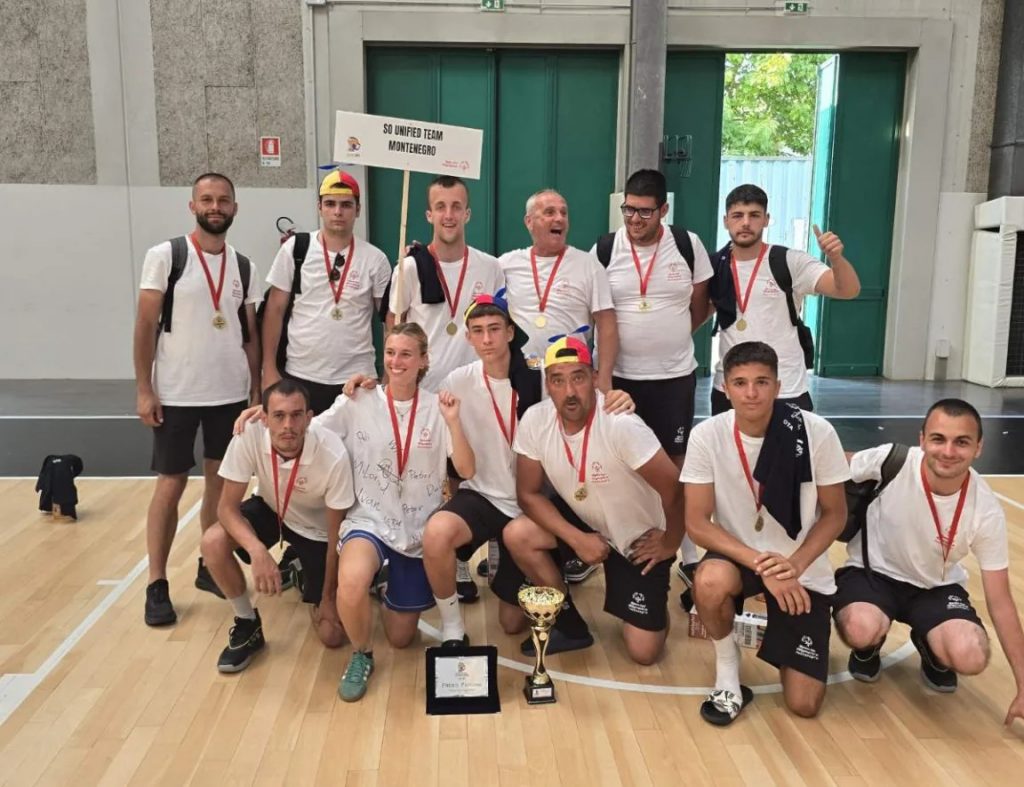 Zlatna medalja za Specijalnu Olimpijadu Crne Gore na Unified košarkaškom turniru u Trevizu