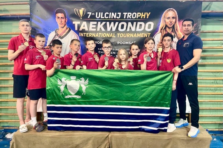 Ulcinj Trophy Open: Deset medalja za naše tekvondiste