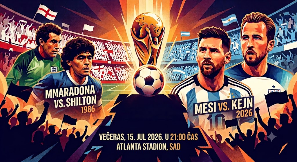 Spektakl za finale mundijala: Engleska i Argentina u reprizi istorijskog duela