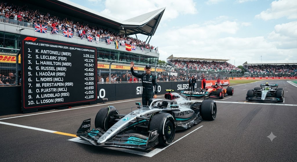 Dominacija Antonelija: Kimi sa pol pozicije kreće u bitku na Silverstonu!