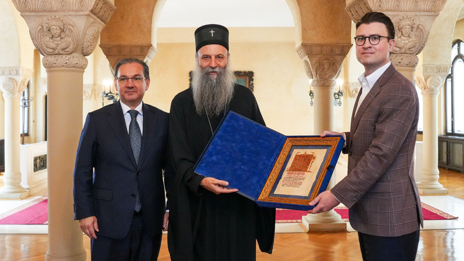 Patrijarh se sastao sa predstavnicima Srpsko-američkog kongresa zbog zaštite baštine na KiM