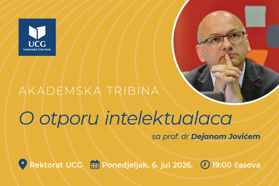 Univerzitetska tribina sa profesorom Dejanom Jovićem: O otporu intelektualaca