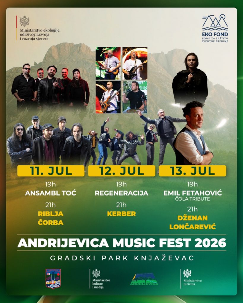 Andrijevica Music Fest uz Ansambl Toć, Riblju čorbu, Kerber…