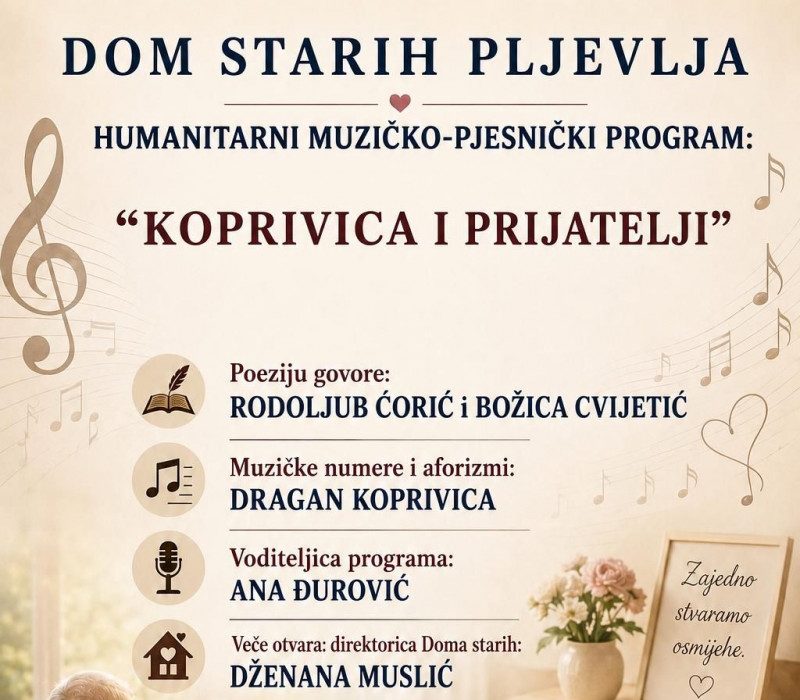 PLAKAT, PLJEVLJA, 9.7.2026.