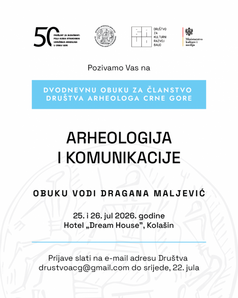 O arheologiji i komunikacijama 25. i 26. jula u Kolašinu