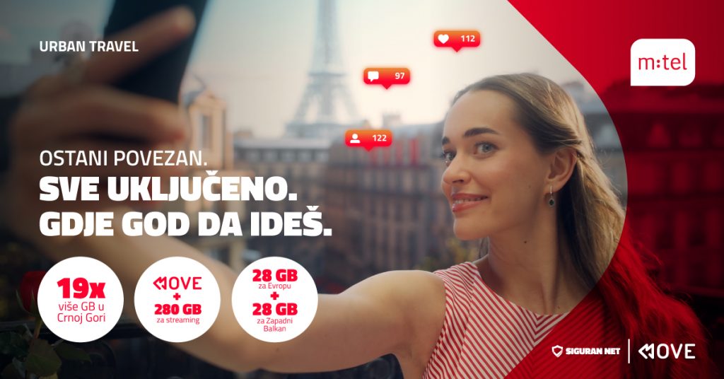 Novi postpaid paket u ponudi MTEL-a: NAJBOLJA KOMBINACIJA INTERNETA KOD KUĆE I NA PUTOVANJU