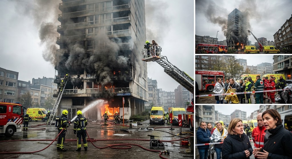 Tragedija u Antverpenu: Najmanje šest osoba stradalo u požaru u stambenoj zgradi