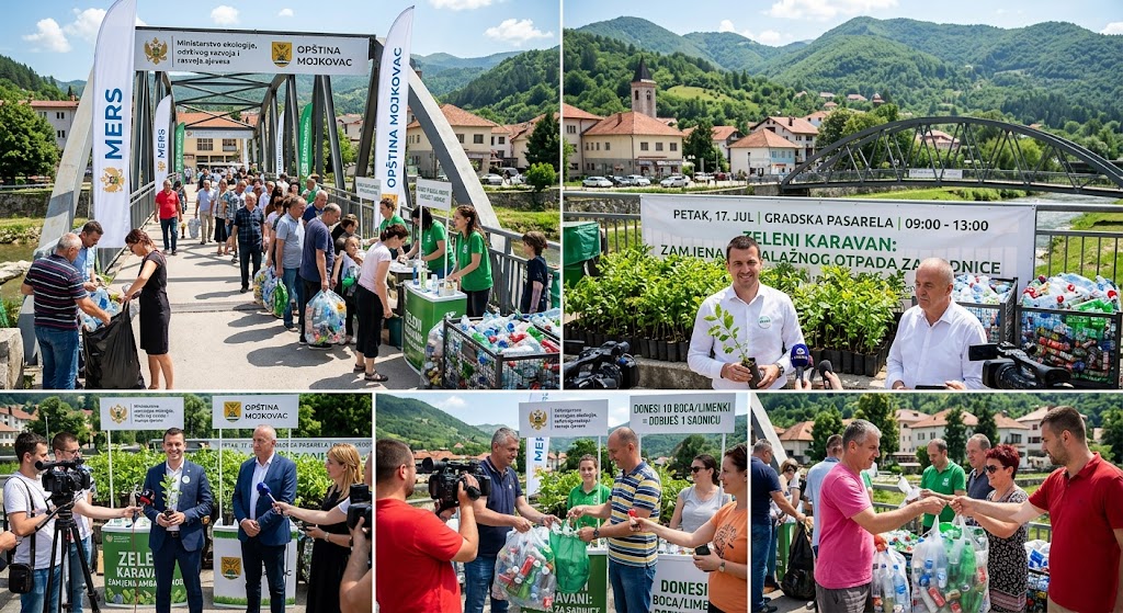 MERS: Akcija zamjene plastičnih boca i limenki za sadnice u Mojkovcu 17. jula
