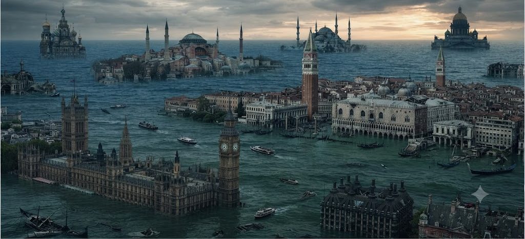Gradovi pod vodom: London, Venecija, Istanbul i Sankt Peterburg nestali bi u novom globalnom scenariju