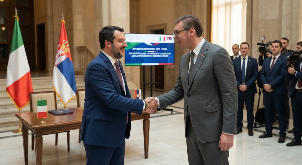 Ministar Mateo Salvini u zvaničnoj posjeti Srbiji!
