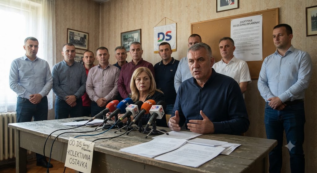 DS Gornji Milanovac: Odlazak kompletnog odbora zbog nezadovoljstva radom stranke