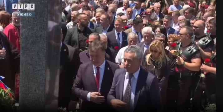 Delegacija NSD u Bratuncu na parastosu stradalim Srbima srednjeg Podrinja i regije Birča