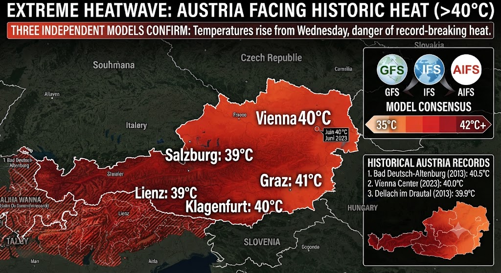 Alarmantna prognoza Tauernwettera: Tri nezavisna modela potvrđuju – stiže ekstremni toplotni talas