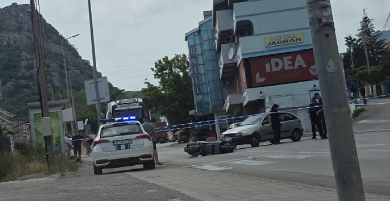 Saobraćajna nezgoda u Sutomoru: Povrijeđen motociklista,  transportovan u barsku bolnicu