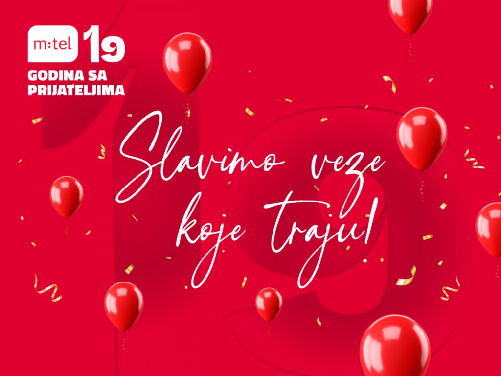 Slavimo veze koje traju! MTEL pripremio specijalne akcije za korisnike povodom 19. rođendana.