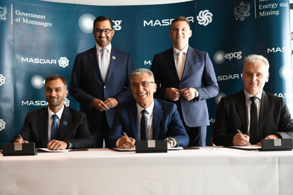 EPCG i Masdar potpisali ugovore o zajedničkom razvoju projekata u oblasti solarne i hidroenergije