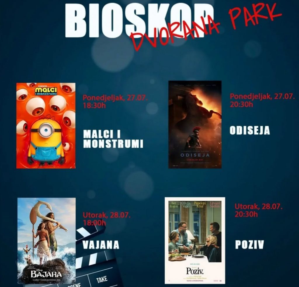 Herceg Novi: Nova filmska ostvarenja u Dvorani Park