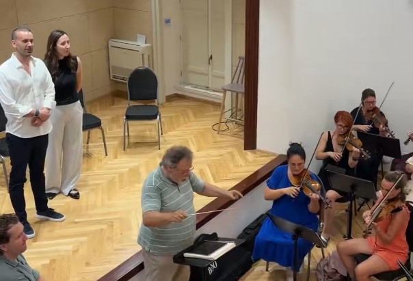 Spajić na probi Bokeljskog simfonijskog orkestra