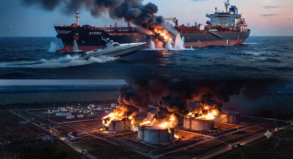 Ukrajina napala ruski tanker u Crnom moru i tri naftna skladišta u Stavropolju