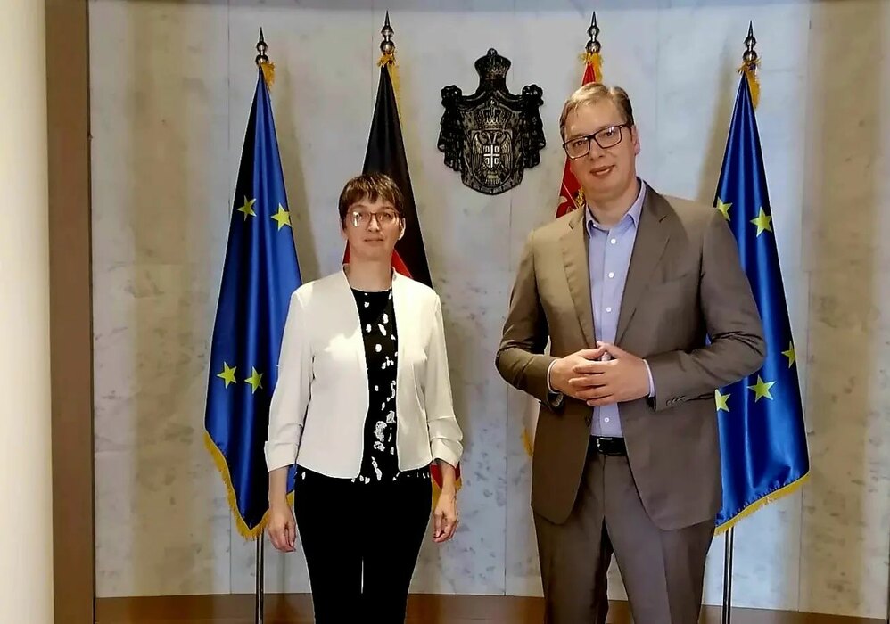 Vučić primio ambasadorku Njemačke Anke Konrad u oproštajnu posjetu
