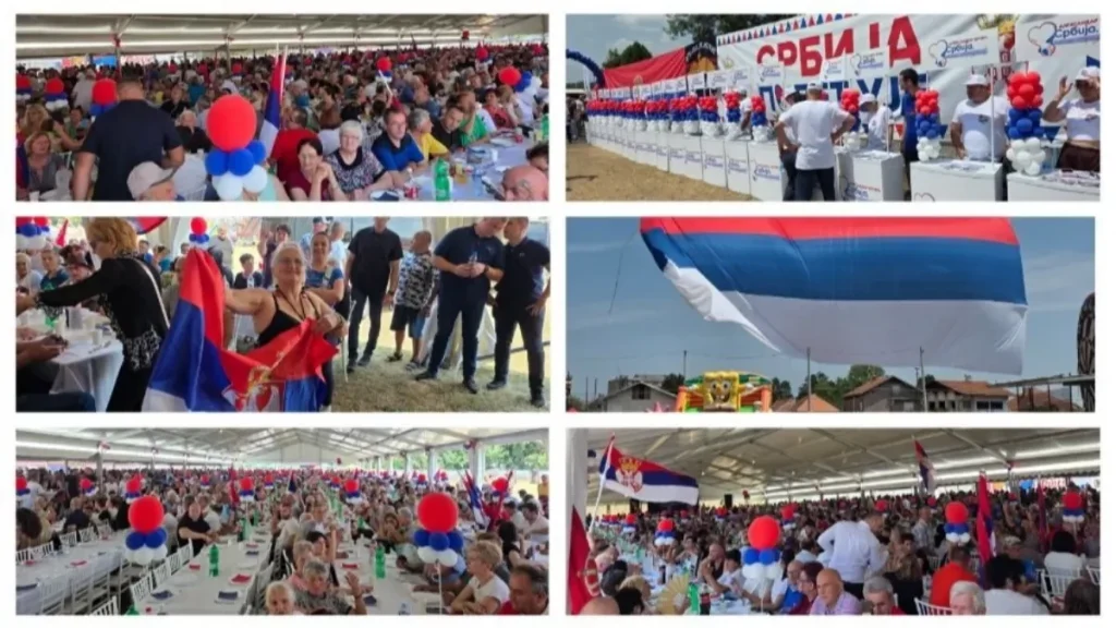 Svečani doček u Lapovu: Građani se okupili u velikom broju povodom dolaska Vučića